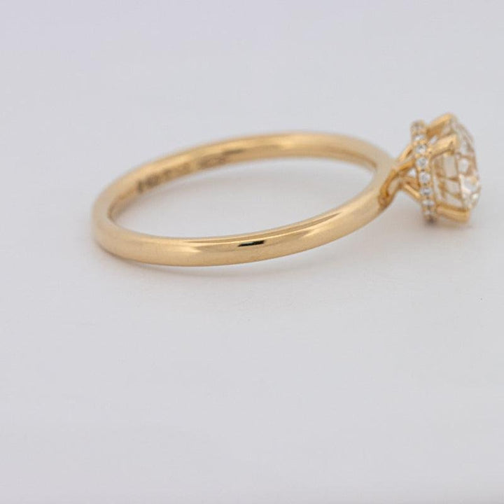 1 CT Under - Halo Round Solitaire - ZIZOV DIAMONDS