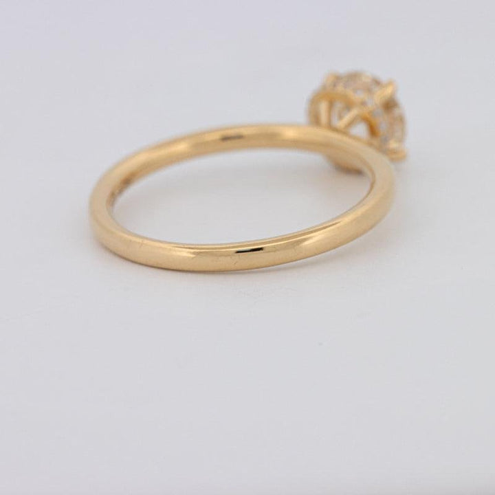 1 CT Under - Halo Round Solitaire - ZIZOV DIAMONDS