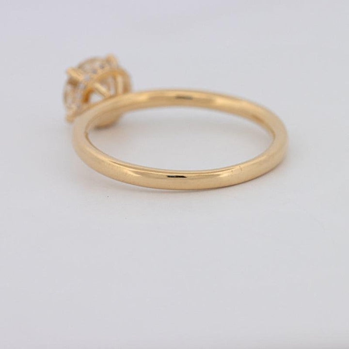 1 CT Under - Halo Round Solitaire - ZIZOV DIAMONDS