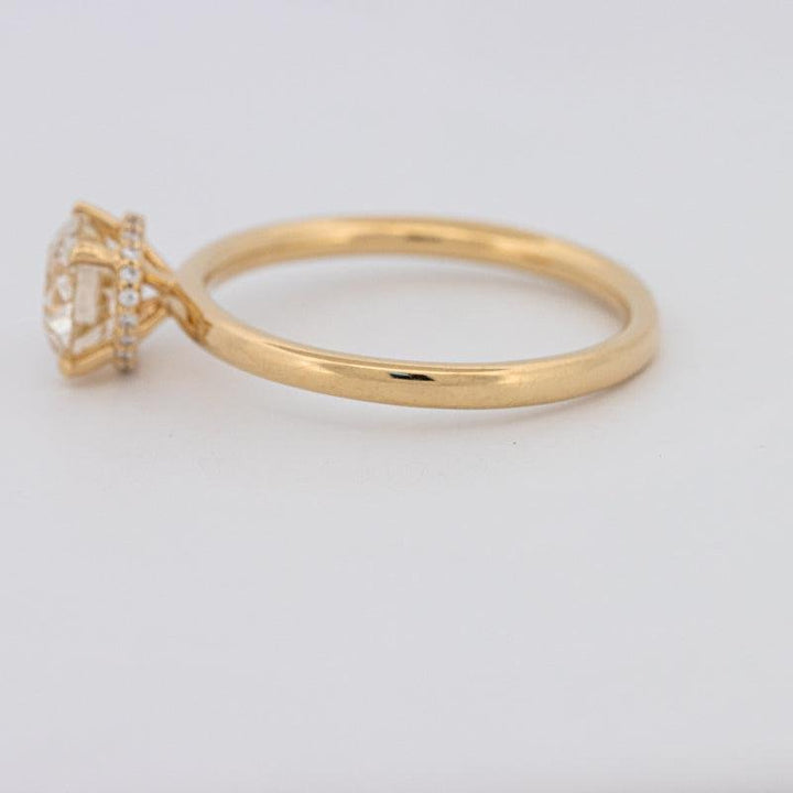 1 CT Under - Halo Round Solitaire - ZIZOV DIAMONDS