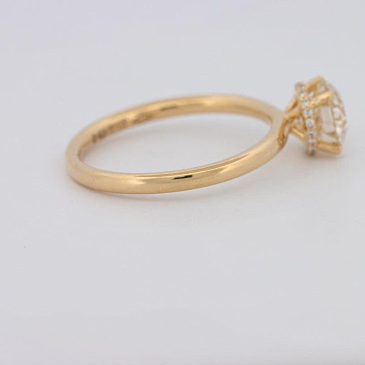 1 CT Under - Halo Round Solitaire - ZIZOV DIAMONDS