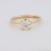 1 CT Under - Halo Round Solitaire - ZIZOV DIAMONDS