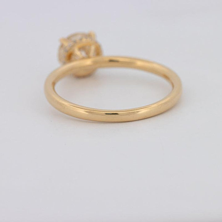 1 CT Under - Halo Round Solitaire - ZIZOV DIAMONDS