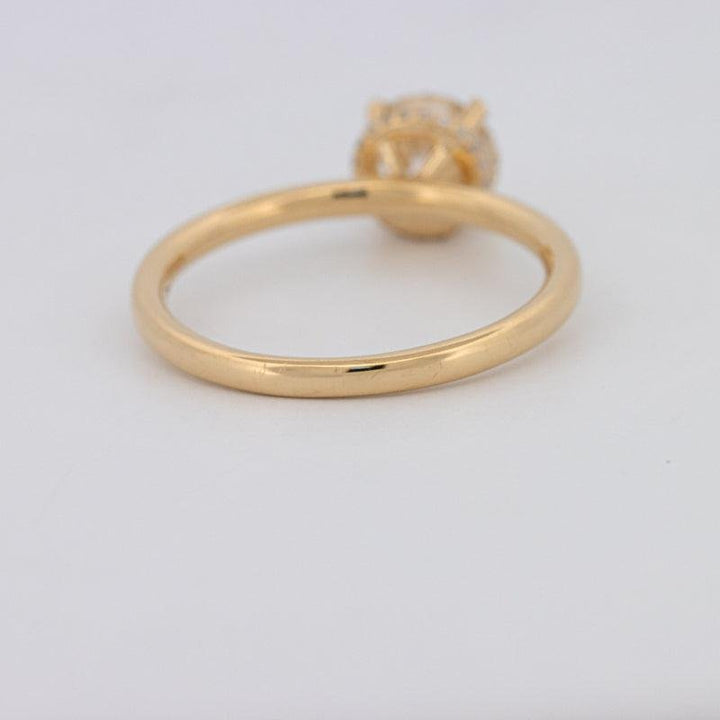 1 CT Under - Halo Round Solitaire - ZIZOV DIAMONDS