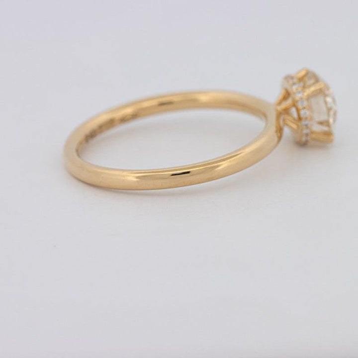 1 CT Under - Halo Round Solitaire - ZIZOV DIAMONDS