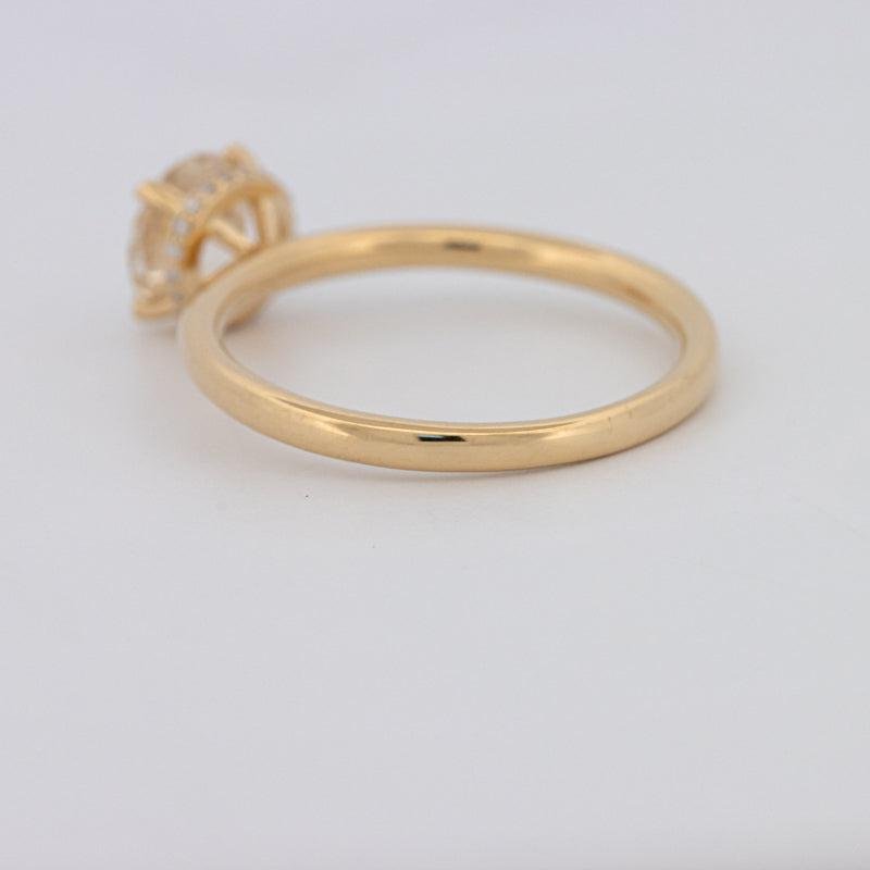 1 CT Under - Halo Round Solitaire - ZIZOV DIAMONDS