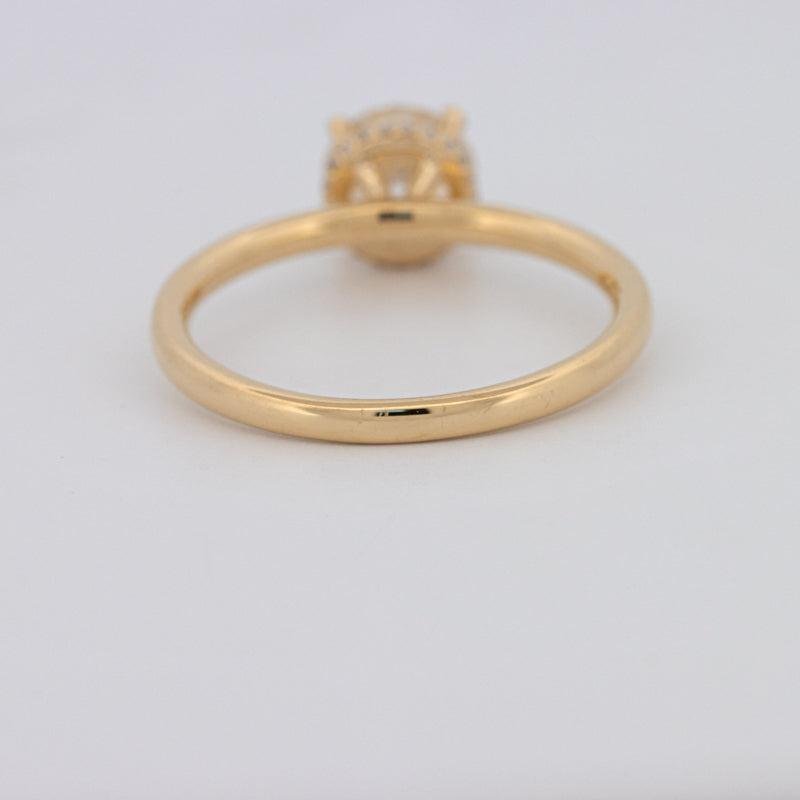 1 CT Under - Halo Round Solitaire - ZIZOV DIAMONDS