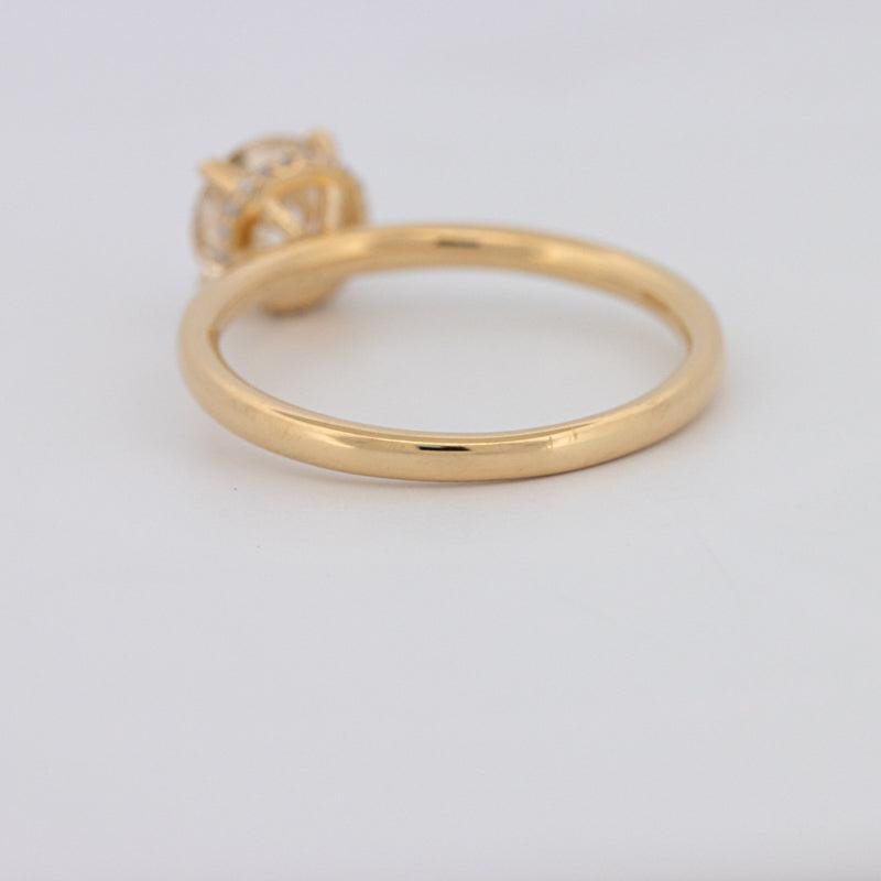 1 CT Under - Halo Round Solitaire - ZIZOV DIAMONDS