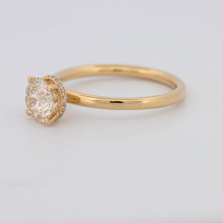 1 CT Under - Halo Round Solitaire - ZIZOV DIAMONDS