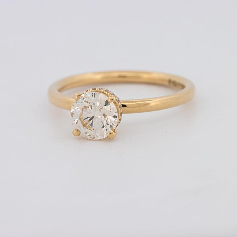 1 CT Under - Halo Round Solitaire - ZIZOV DIAMONDS