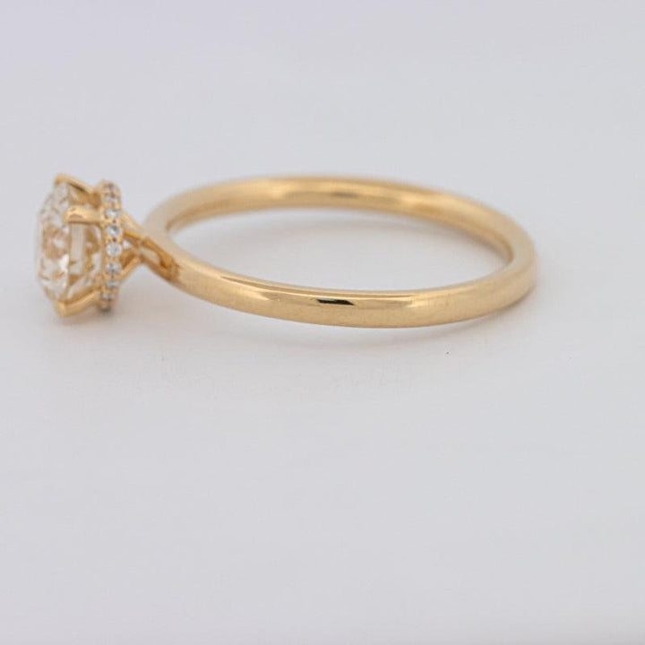 1 CT Under - Halo Round Solitaire - ZIZOV DIAMONDS