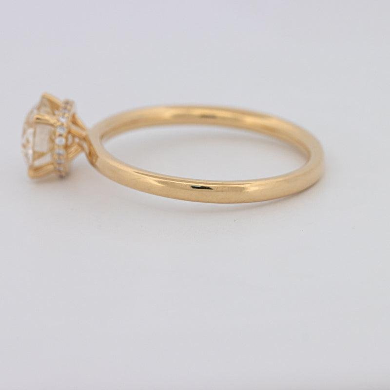 1 CT Under - Halo Round Solitaire - ZIZOV DIAMONDS