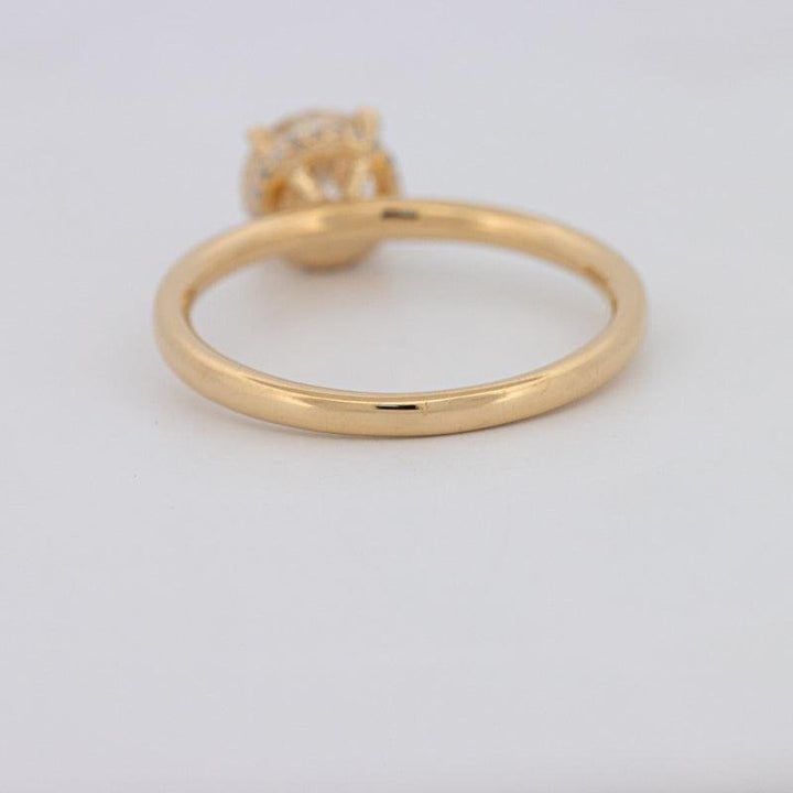 1 CT Under - Halo Round Solitaire - ZIZOV DIAMONDS