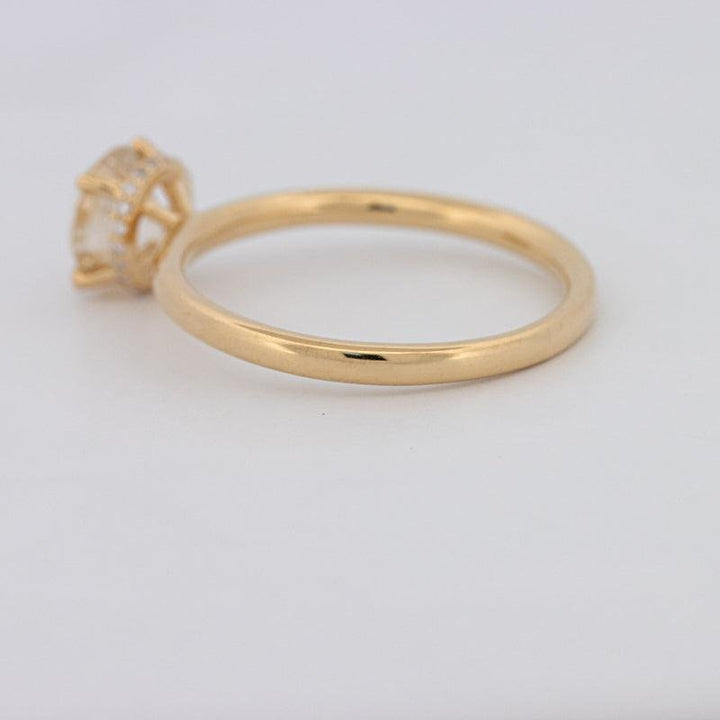 1 CT Under - Halo Round Solitaire - ZIZOV DIAMONDS