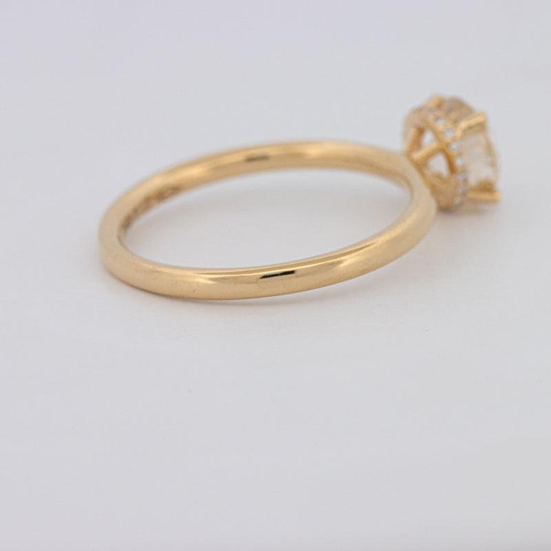 1 CT Under - Halo Round Solitaire - ZIZOV DIAMONDS