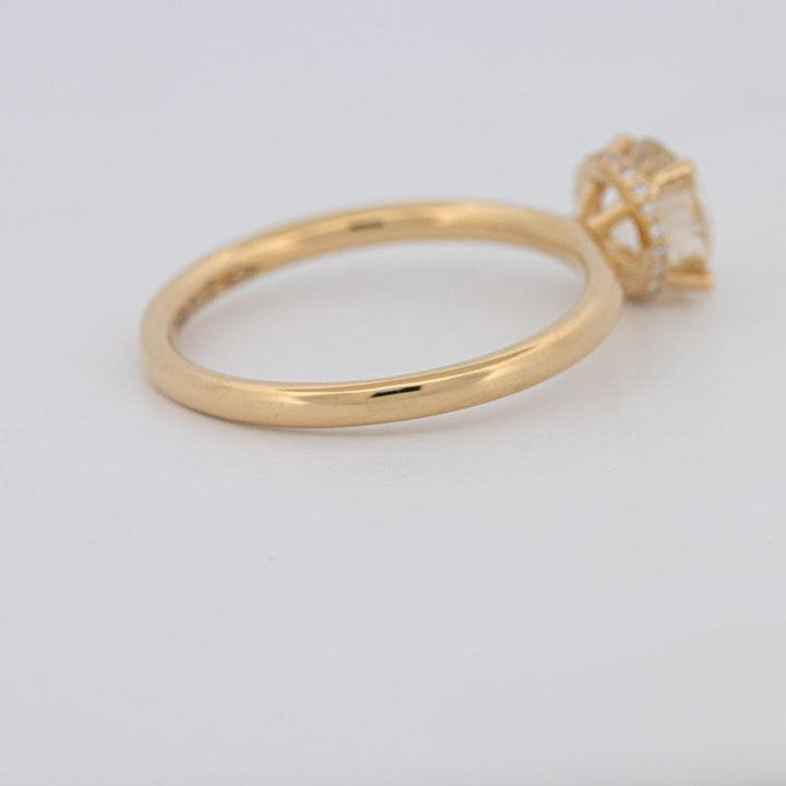 1 CT Under - Halo Round Solitaire - ZIZOV DIAMONDS