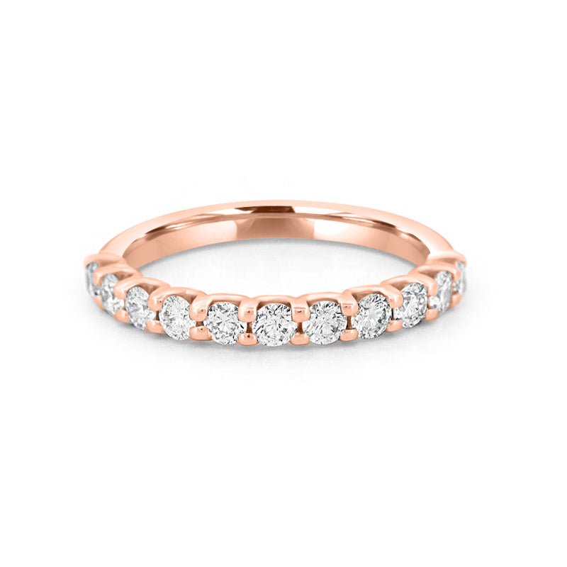 11 Half Round Floating Eternity band - ZIZOV DIAMONDS