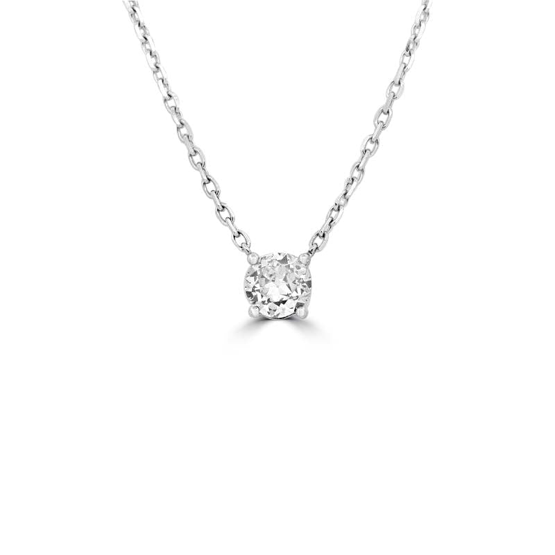 1.10 CT Classic Round Solitaire Pendant - ZIZOV DIAMONDS