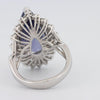 11.20 CT Pear - shape Tanzanite Halo Ring - ZIZOV DIAMONDS