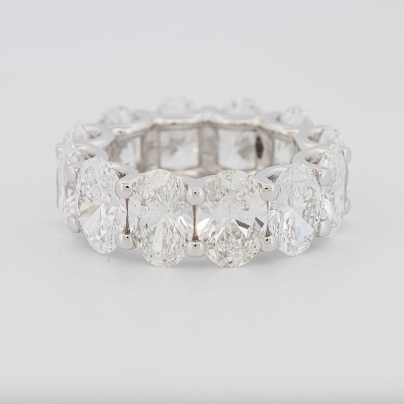 12 CT Full Oval Eternity Ring (LG) - ZIZOV DIAMONDS