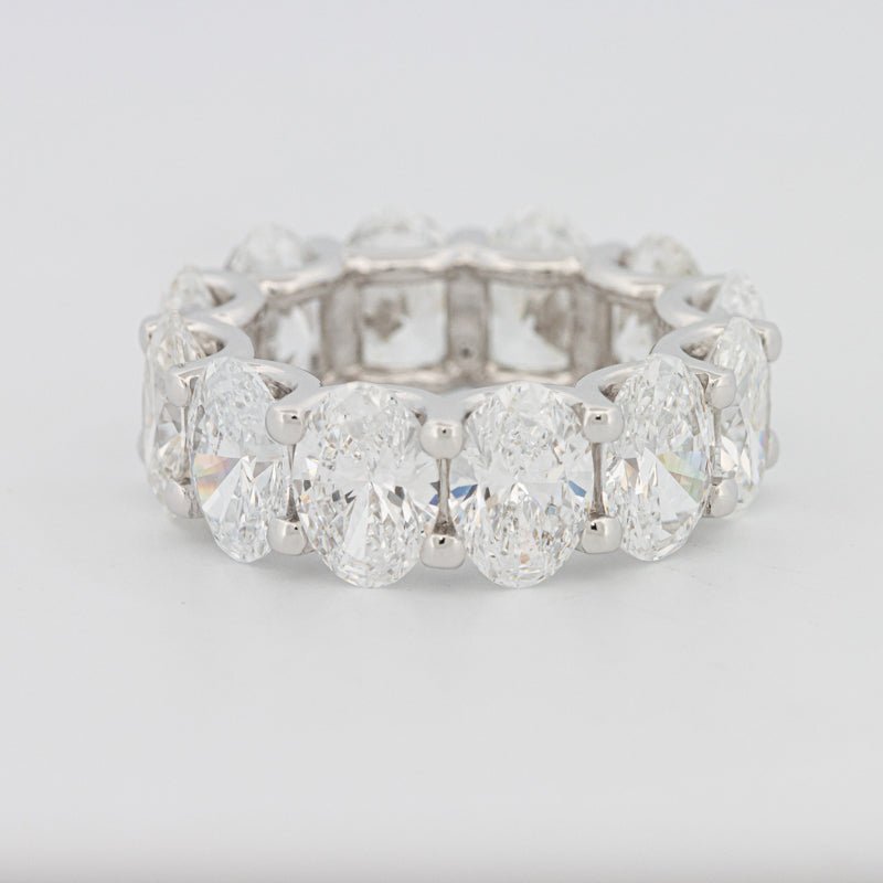 12 CT Full Oval Eternity Ring (LG) - ZIZOV DIAMONDS