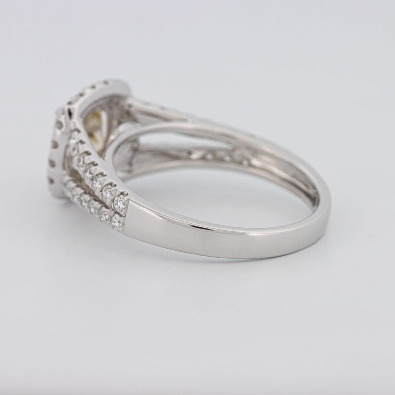 1.20 CT Fancy Yellow Brownish Intense Cushion Halo Solitaire - ZIZOV DIAMONDS