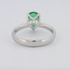 1.20 CT Pearshape Green Emerald Ring - ZIZOV DIAMONDS