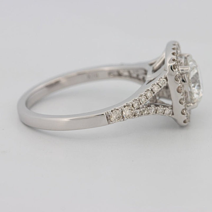 1.20 CT Round Cut Halo Pavé Solitaire (LG) - ZIZOV DIAMONDS