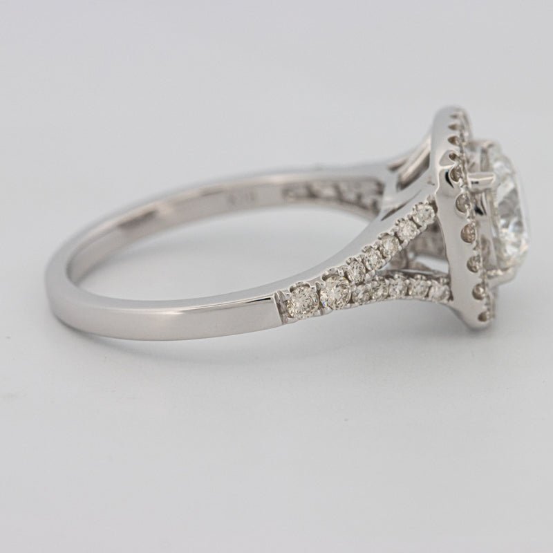 1.20 CT Round Cut Halo Pavé Solitaire (LG) - ZIZOV DIAMONDS