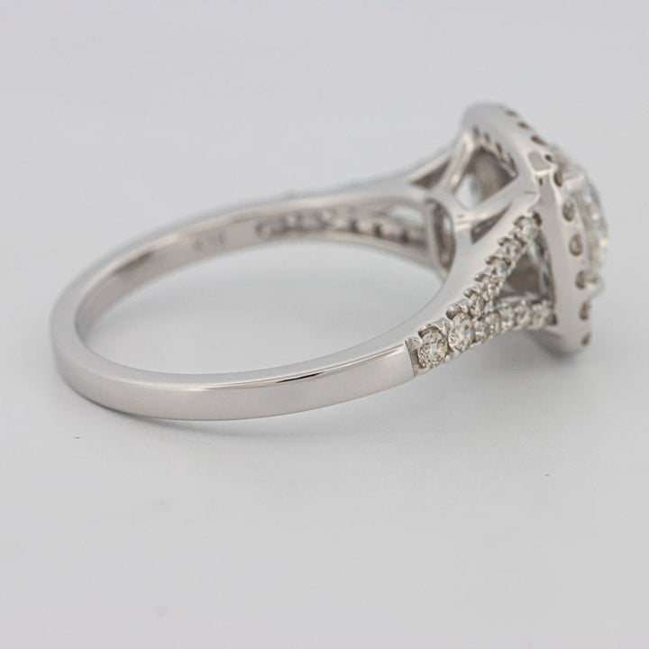 1.20 CT Round Cut Halo Pavé Solitaire (LG) - ZIZOV DIAMONDS