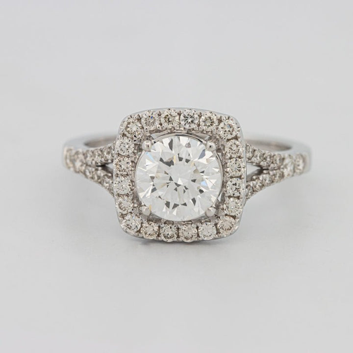 1.20 CT Round Cut Halo Pavé Solitaire (LG) - ZIZOV DIAMONDS
