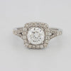 1.20 CT Round Cut Halo Pavé Solitaire (LG) - ZIZOV DIAMONDS