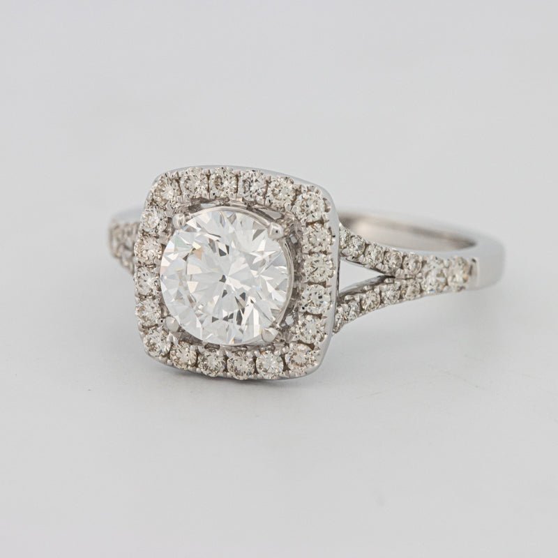 1.20 CT Round Cut Halo Pavé Solitaire (LG) - ZIZOV DIAMONDS