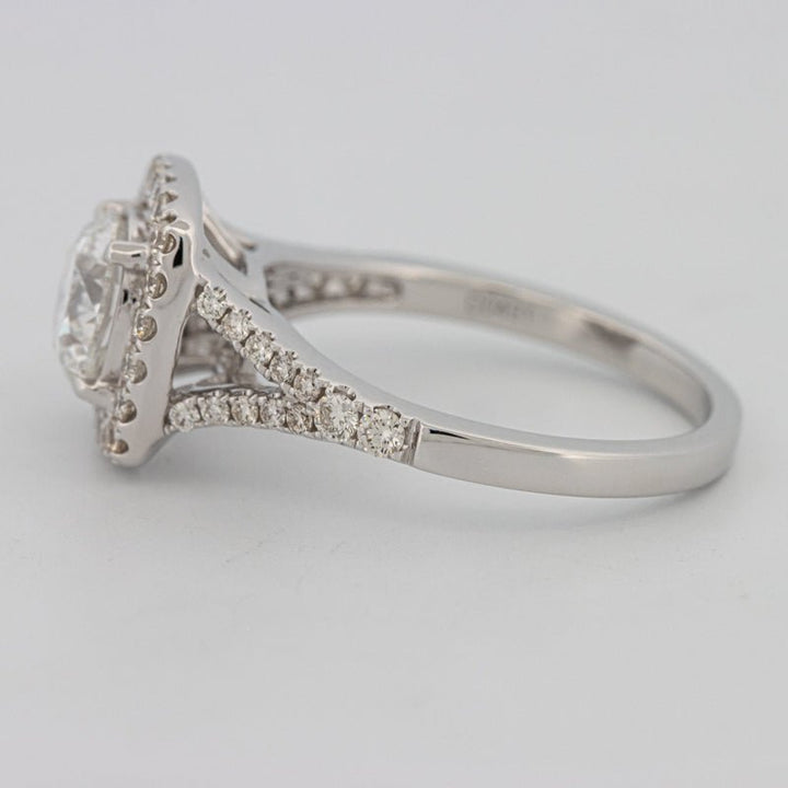 1.20 CT Round Cut Halo Pavé Solitaire (LG) - ZIZOV DIAMONDS
