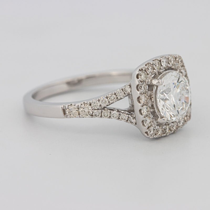 1.20 CT Round Cut Halo Pavé Solitaire (LG) - ZIZOV DIAMONDS