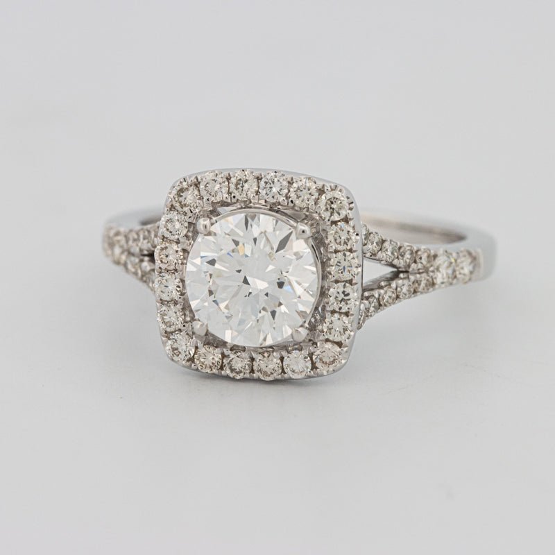 1.20 CT Round Cut Halo Pavé Solitaire (LG) - ZIZOV DIAMONDS