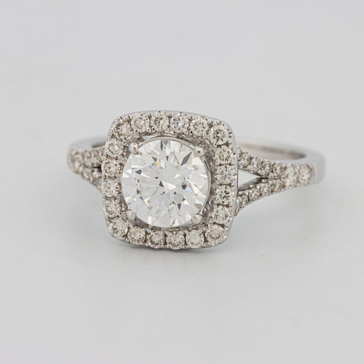1.20 CT Round Cut Halo Pavé Solitaire (LG) - ZIZOV DIAMONDS