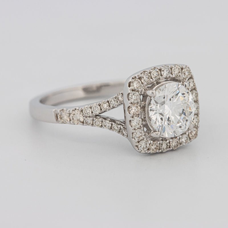 1.20 CT Round Cut Halo Pavé Solitaire (LG) - ZIZOV DIAMONDS