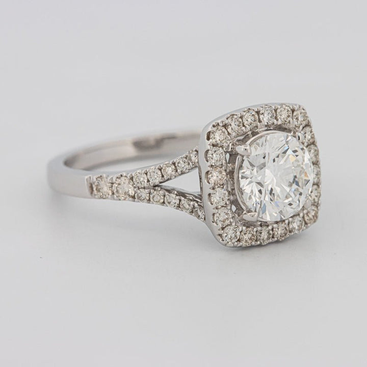 1.20 CT Round Cut Halo Pavé Solitaire (LG) - ZIZOV DIAMONDS