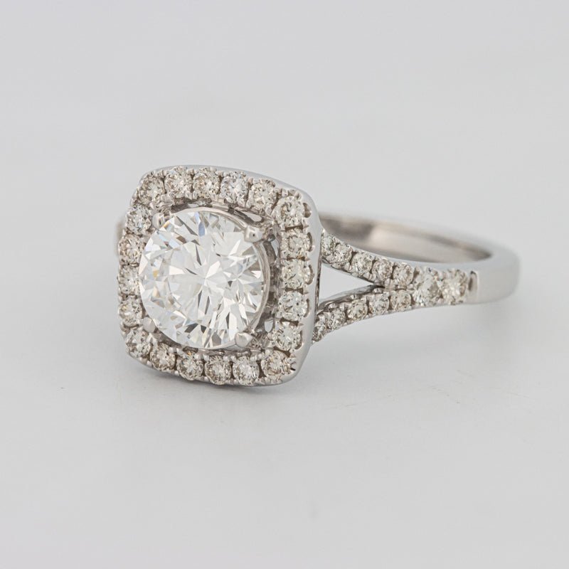 1.20 CT Round Cut Halo Pavé Solitaire (LG) - ZIZOV DIAMONDS