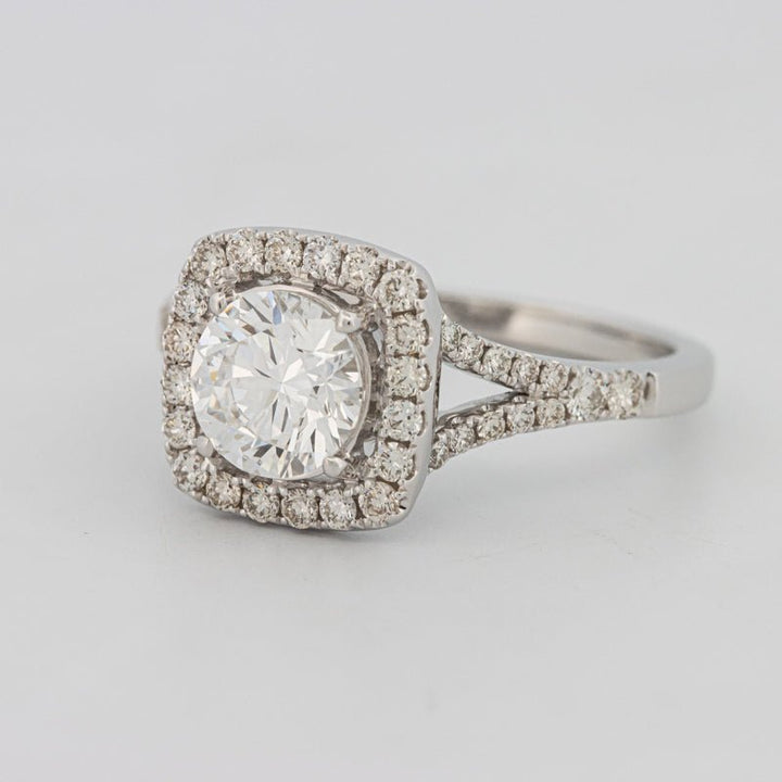 1.20 CT Round Cut Halo Pavé Solitaire (LG) - ZIZOV DIAMONDS