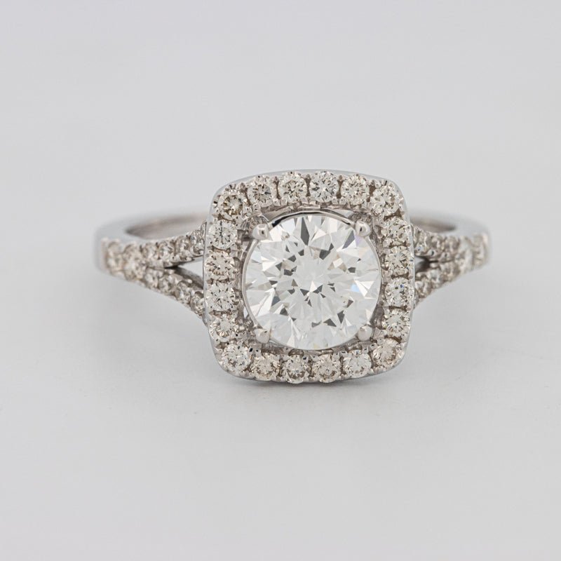 1.20 CT Round Cut Halo Pavé Solitaire (LG) - ZIZOV DIAMONDS