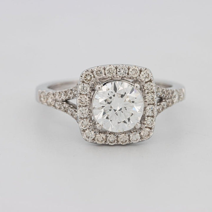1.20 CT Round Cut Halo Pavé Solitaire (LG) - ZIZOV DIAMONDS