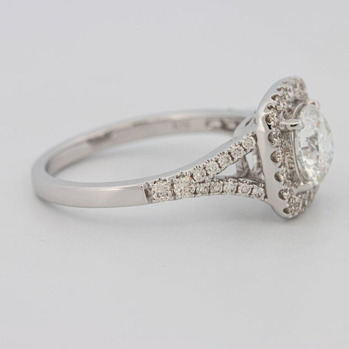 1.20 CT Round Cut Halo Pavé Solitaire (LG) - ZIZOV DIAMONDS