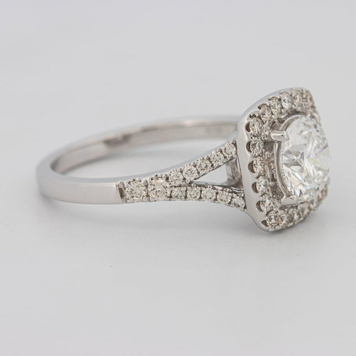 1.20 CT Round Cut Halo Pavé Solitaire (LG) - ZIZOV DIAMONDS