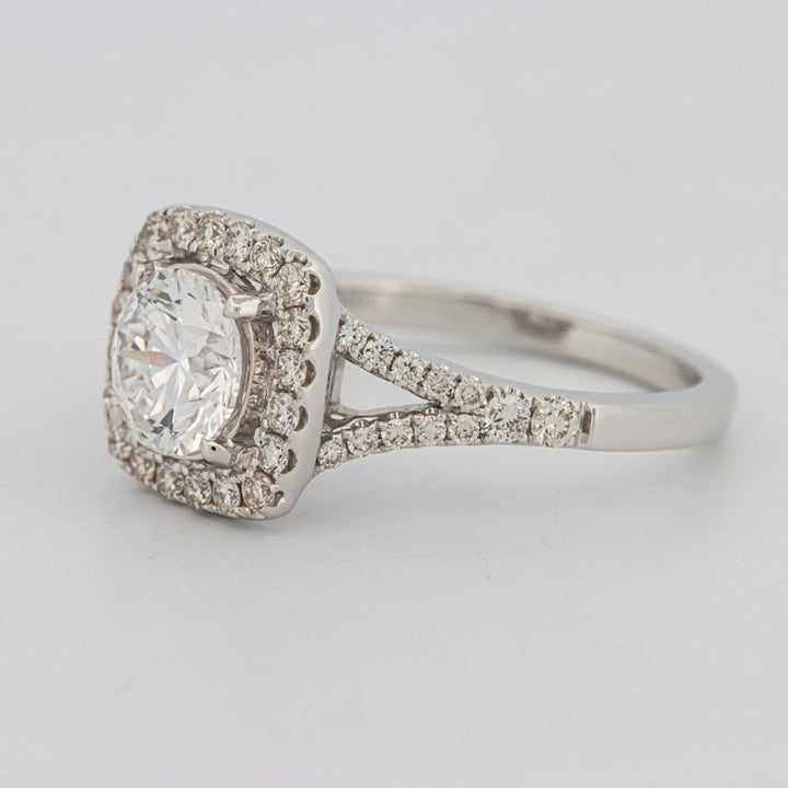 1.20 CT Round Cut Halo Pavé Solitaire (LG) - ZIZOV DIAMONDS