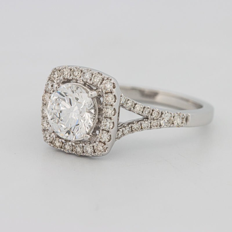 1.20 CT Round Cut Halo Pavé Solitaire (LG) - ZIZOV DIAMONDS