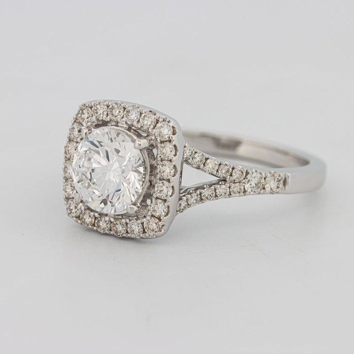 1.20 CT Round Cut Halo Pavé Solitaire (LG) - ZIZOV DIAMONDS