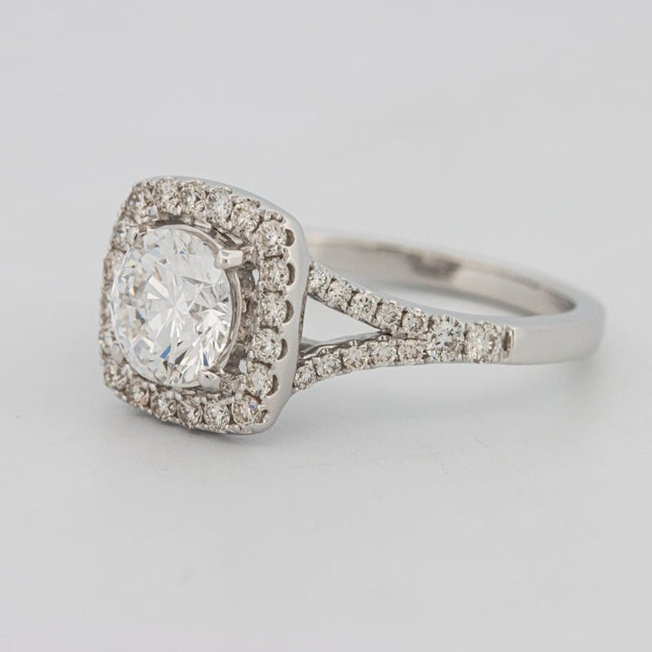 1.20 CT Round Cut Halo Pavé Solitaire (LG) - ZIZOV DIAMONDS