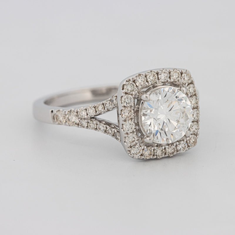 1.20 CT Round Cut Halo Pavé Solitaire (LG) - ZIZOV DIAMONDS